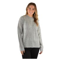 Thomas Cook Womens Nadia Cable Jumper (T2W2537075) Grey Marle