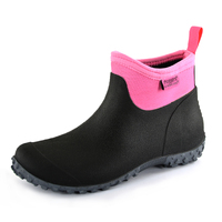 Froggers Womens Erskine Ankle Boots (T2W28390) Black/Pink