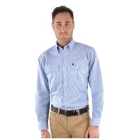 Thomas Cook Mens Steven L/S Shirt (T2W1115152) White/Light Blue