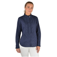 Thomas Cook Womens Liberty Ruffle Collar L/S Shirt (T2S2133056) Navy [SD]
