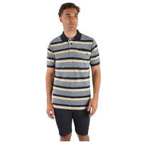 Thomas Cook Mens Wendal Tailored S/S Polo (T2S1506008) Navy/Gold [SD]