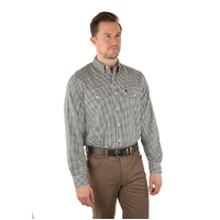 Thomas Cook Mens Cordillo Wool Blend Check 2 Pocket L/S Shirt (T3W1115121) Black/White [SD]