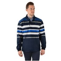 Thomas Cook Mens Walker Stripe Rugby (T3W1503020) Navy/Royal [SD]