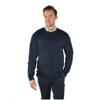 Thomas Cook Mens Oxley Crew Neck Knit Jumper (T3W1508014) Navy [SD]