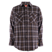 Thomas Cook Mens Mason Thermal Check L/S Shirt (T3W1115188) Black/Tan [SD]