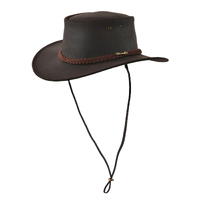 Thomas Cook Mens Buchanan Leather Hat (T3W1922HAT) Dark Brown [SD]