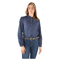 Thomas Cook Womens Jane Textured L/S Shirt (T3W2133069) Navy [SD]
