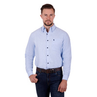 Thomas Cook Mens Lewis L/S Shirt (T3S1118038) White/Blue