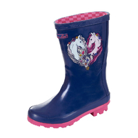Thomas Cook Childrens Horse Heart Gumboots (T4W78107) Blue/Pink