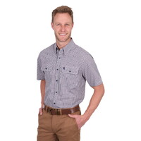 Thomas Cook Mens Will S/S Shirt (T5S1110041) Navy/Tan