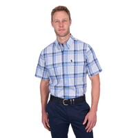 Thomas Cook Mens Brian S/S Shirt (T5S1110042) Blue/Tan