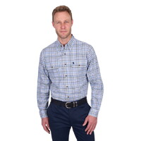 Thomas Cook Mens Eric L/S Shirt (T5S1115035) Blue/Green