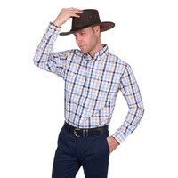 Thomas Cook Mens Jesse L/S Shirt (T5S1115051) Navy/Tan