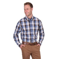 Thomas Cook Mens Daniel L/S Shirt (T5S1118037) Navy/Green