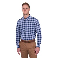 Thomas Cook Mens Dale Linen L/S Shirt (T5S1122028) Navy/White