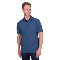 Thomas Cook Mens Ben Tailored Polo (T5S1506014) Blue Ocean