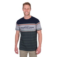 Thomas Cook Mens Dion S/S Tee (T5S1516007) Navy/Green