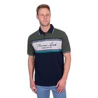 Thomas Cook Mens Andy Tailored Polo (T5S1521015) Navy/Green