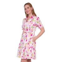 Thomas Cook Womens Flora S/S Dress (T5S2413102) Pink/Multi