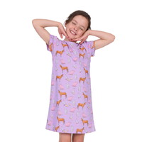 Thomas Cook Girls Farm Friends S/S Nightie (T5S5410118) Lilac