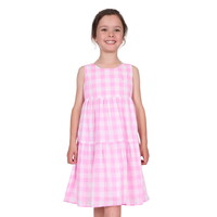 Thomas Cook Girls Amity Sleeveless Dress (T5S5411084) Pink/White