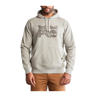 Timberland Pro Mens Honcho Textured Graphic Hoodie (A55OA) Grey Marl [SD]