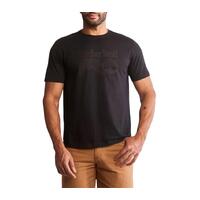 Timberland Pro Mens Cotton Core Texture Logo Graphic Tee (A55OB) Black [SD]