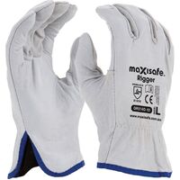 MaxiSafe Natural Full-Grain Leather Rigger Glove (GRB140- )