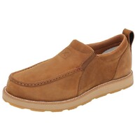 Twisted X Mens Cellstrech Wedge Slip-On Shoes (TCMCAX002) Lion Tan