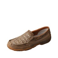 Twisted X Womens Diamond Slip On Shoes (TCWDMS012) Bomber/Tan [SD]