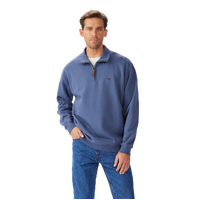 R.M.Williams Mens Mulyungarie 1/4 Zip Jumper (KZU00BB01) Blue