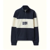 R.M.Williams Womens Trickett Panel 1/4 Zip Jumper (KZ800RJ01) Navy Ivory