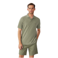 R.M.Williams Mens Rod Polo (KP210PQ23) Dark Olive/Olive
