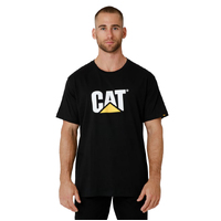 CAT Mens Trademark Logo Tee (1510305.016) Black 