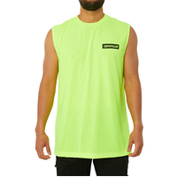 CAT Mens Icon Muscle Tee (1510493.12130) Hi-Vis Yellow