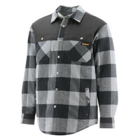 CAT Mens Block Insulated Shirt Jacket (1310110) Pitch Black [SD]