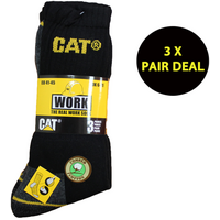 CAT Essential Work Socks 3 Pack (SCK214) Black