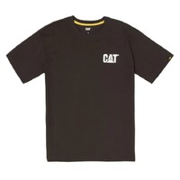 CAT Mens Trademark S/S Tee (W05324) Licorice