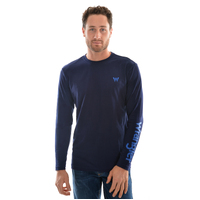Wrangler Mens Sleeve Logo L/S T-Shirt (XCP1568501)  [SD]
