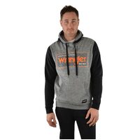 Wrangler Mens Hammond Pullover Hoodie (X2W1540750) Charcoal Marle