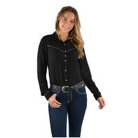 Wrangler Womens Hana Western L/S Shirt (X2W2137782) Black/Multi