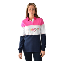Wrangler Womens Sunset Rugby (X3W2577939) Navy/White/Pink [SD]
