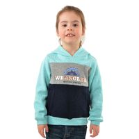 Wrangler Girls Patty Pullover Hoodie (X3W5587947) Mint Marle/Multi [SD]