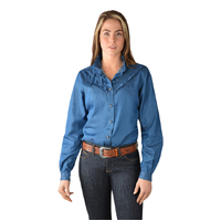 Wrangler Womens Hadley L/S Shirt (X3W2139958) Chambray [SD]