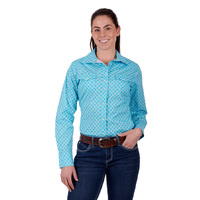 Wrangler Womens Akilah L/S Shirt (X3S2126509) Aqua