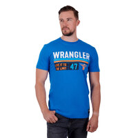 Wrangler Mens Jones S/S Tee (X3S1557850) Royal Blue