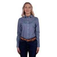 Wrangler Womens Asher L/S Shirt (X4W2126057) Aqua