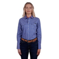 Wrangler Womens Karla L/S Western Shirt (X4W2127055) Blue