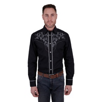 Wrangler Mens Dalton L/S Shirt (X4W1113039) Black