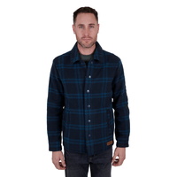 Wrangler Mens Daniel Wool Shirt Jacket (X4W1780037) Navy